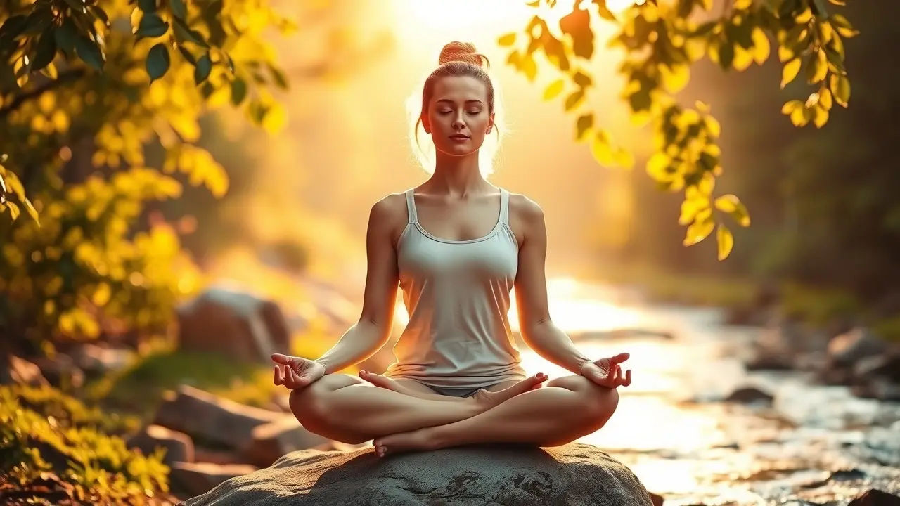 10MA Review: Unlocking Your Inner Potential – Does It Really Work? Woman meditating peacefully at sunrise