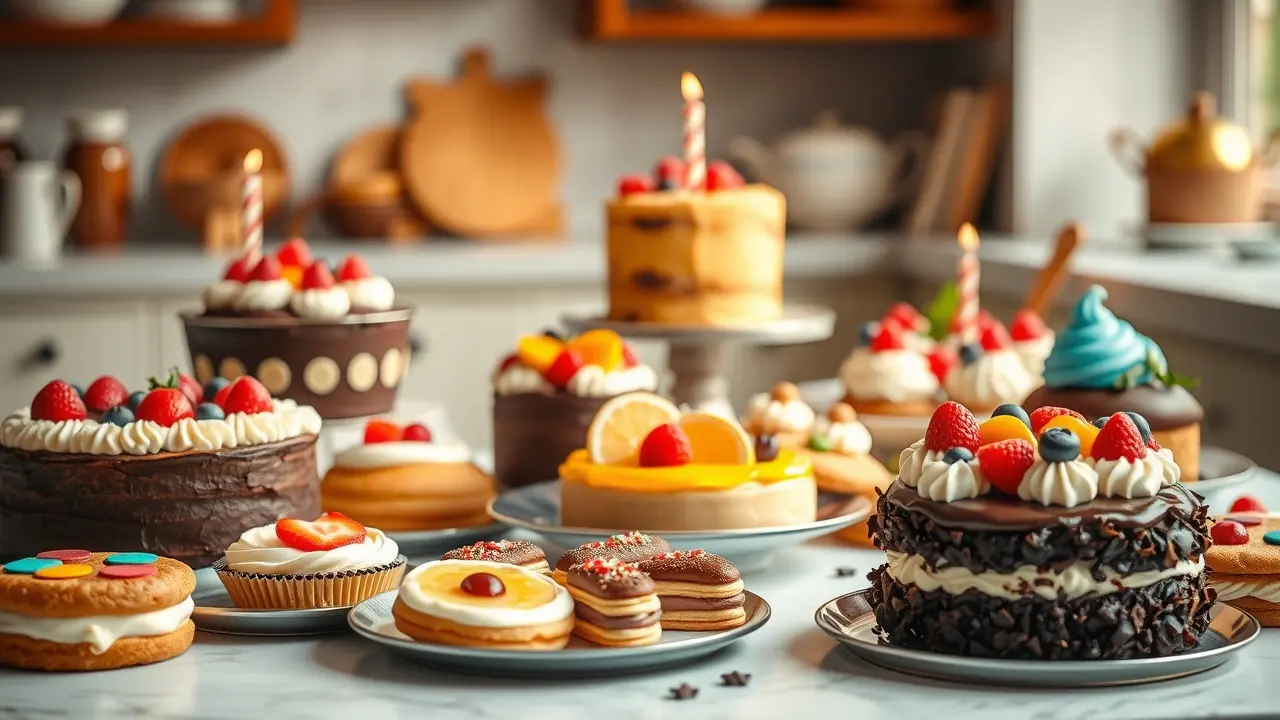 500 Delicious Dessert Recipes Cookbook: A Sweet Review An assortment of desserts from the cookbook displayed on a table