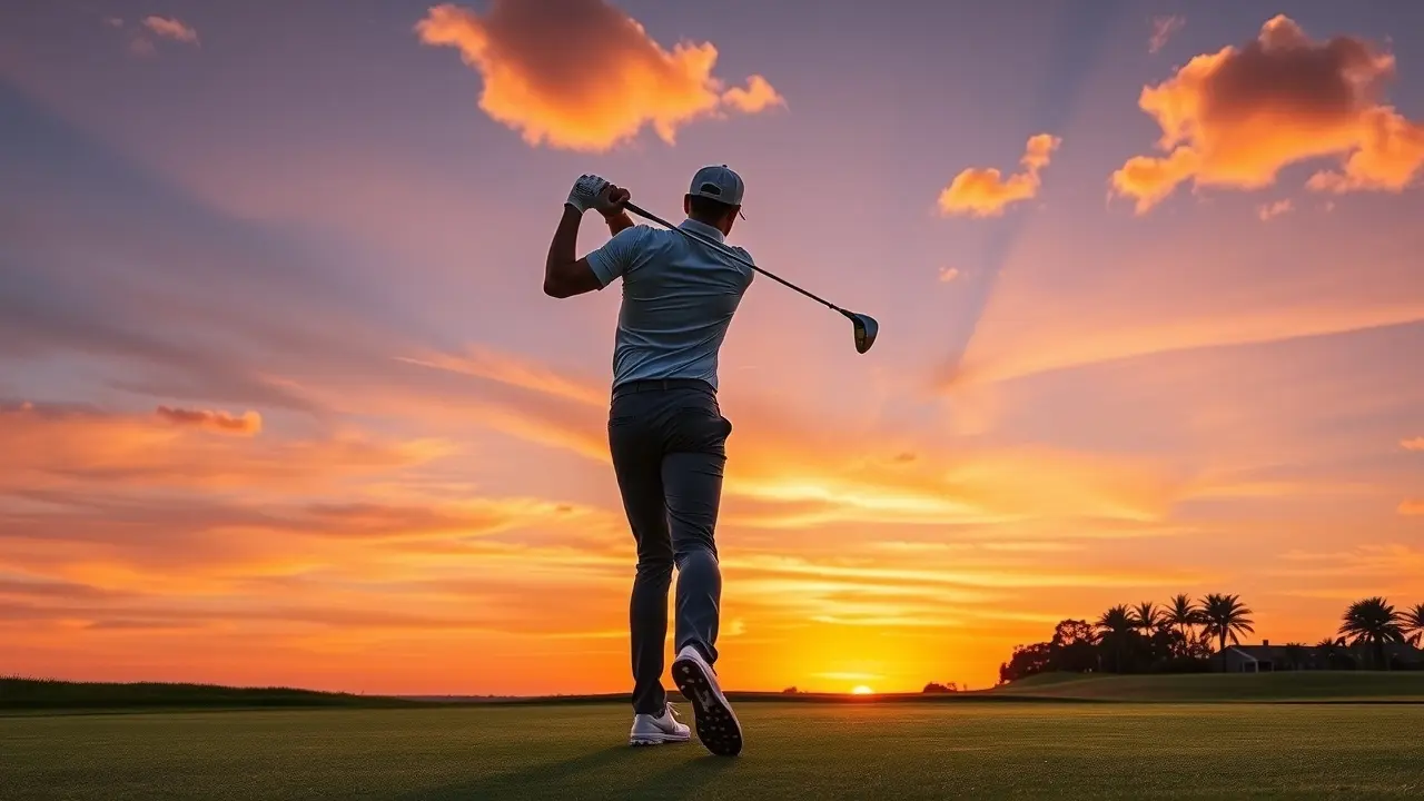 Unlock Your Perfect Swing with the 6 Step Golf Lesson Golfer Practicing Swing
