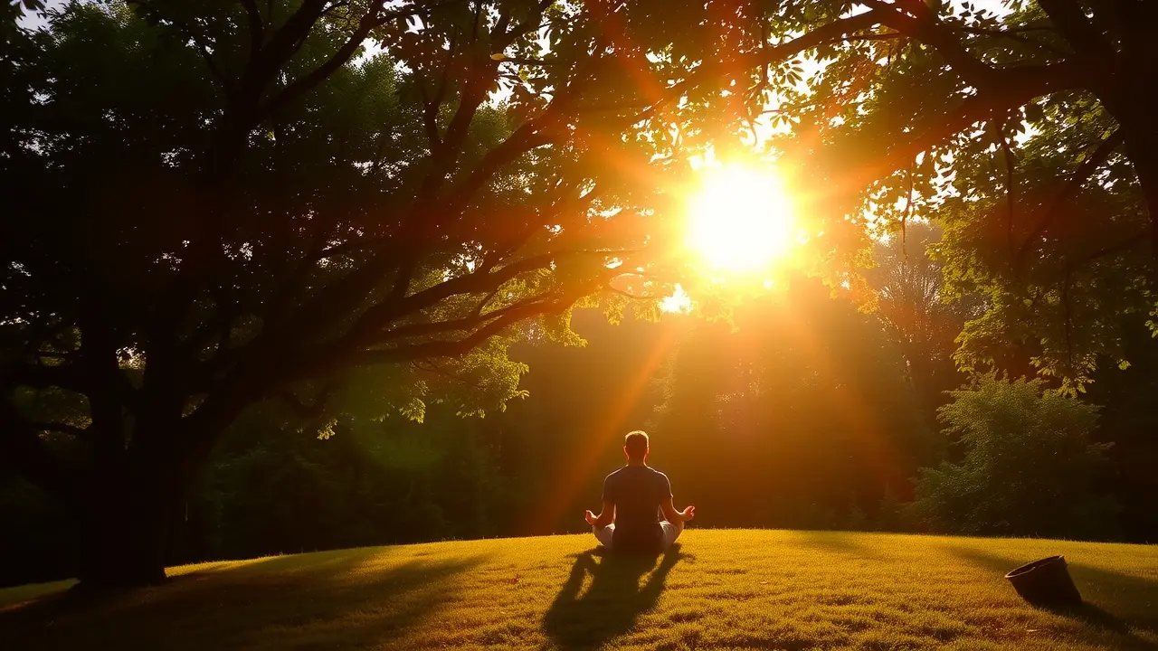 Unlock Your Potential: A Review of the 7-Day Releasing & Letting Go Mindcamp Person Meditating in Nature, Sunlight
