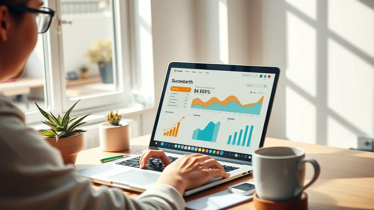 Unlock Financial Freedom with 7 Minutes Daily: A Comprehensive Review Person working on e-commerce dashboard with 7 Minutes Daily