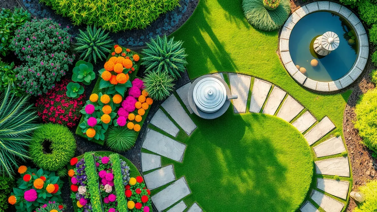Unlocking Your Dream Landscape with 7250 Landscaping Ideas Beautifully designed garden with flowers and pathway