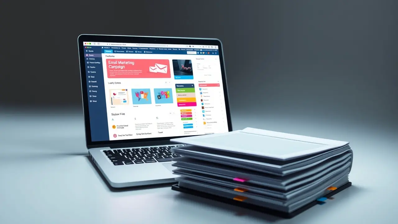 Affiliate Marketing Master Swipe File Review: Boost Your Conversions? Affiliate Marketing Master Swipe File on a Laptop
