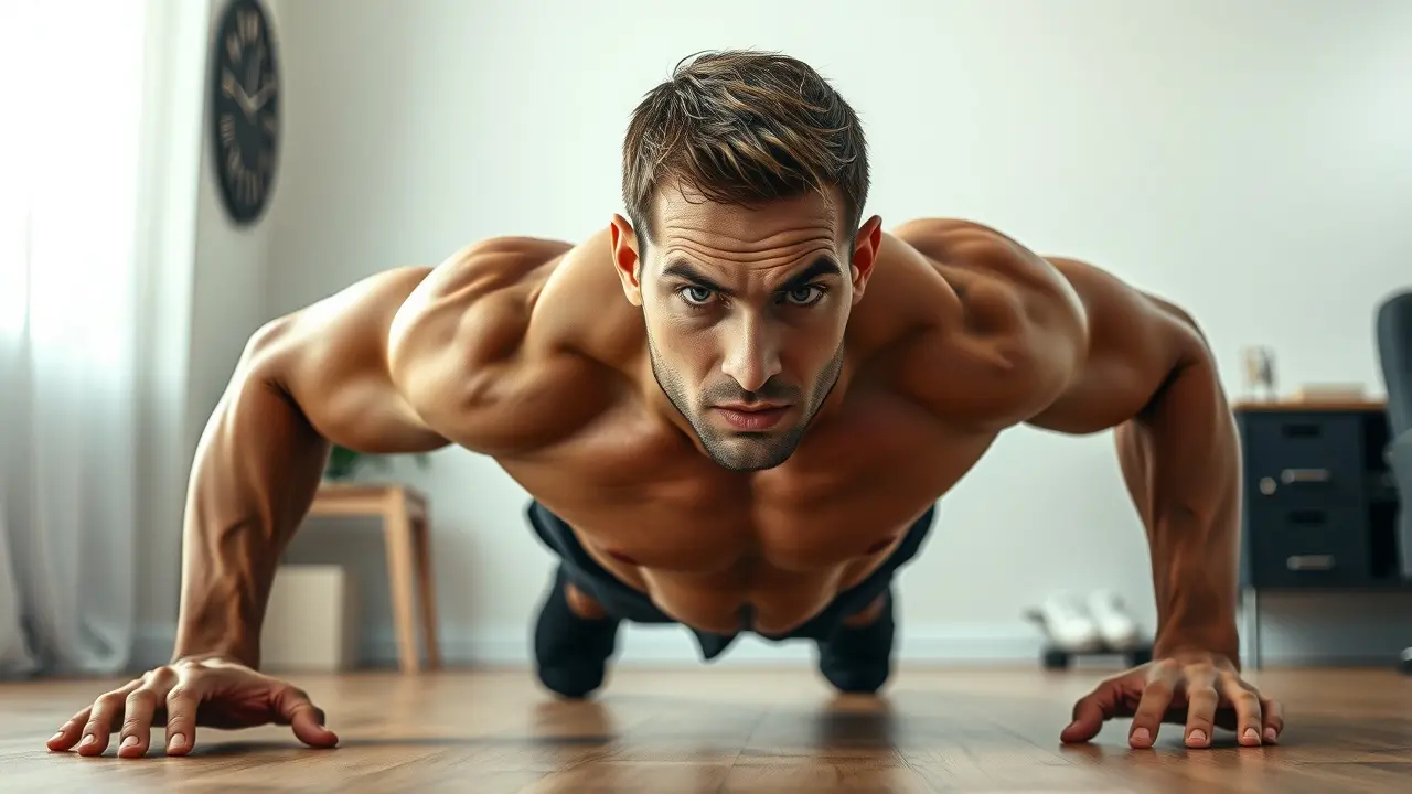 Alpha Home Workout System Review: Get Fit Without Equipment? Person Doing Push-Ups