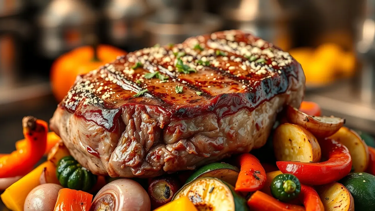 Anabolic Cooking Review: Fueling Your Fitness Goals the Delicious Way Anabolic Cooking featuring a steak recipe with roasted vegetables