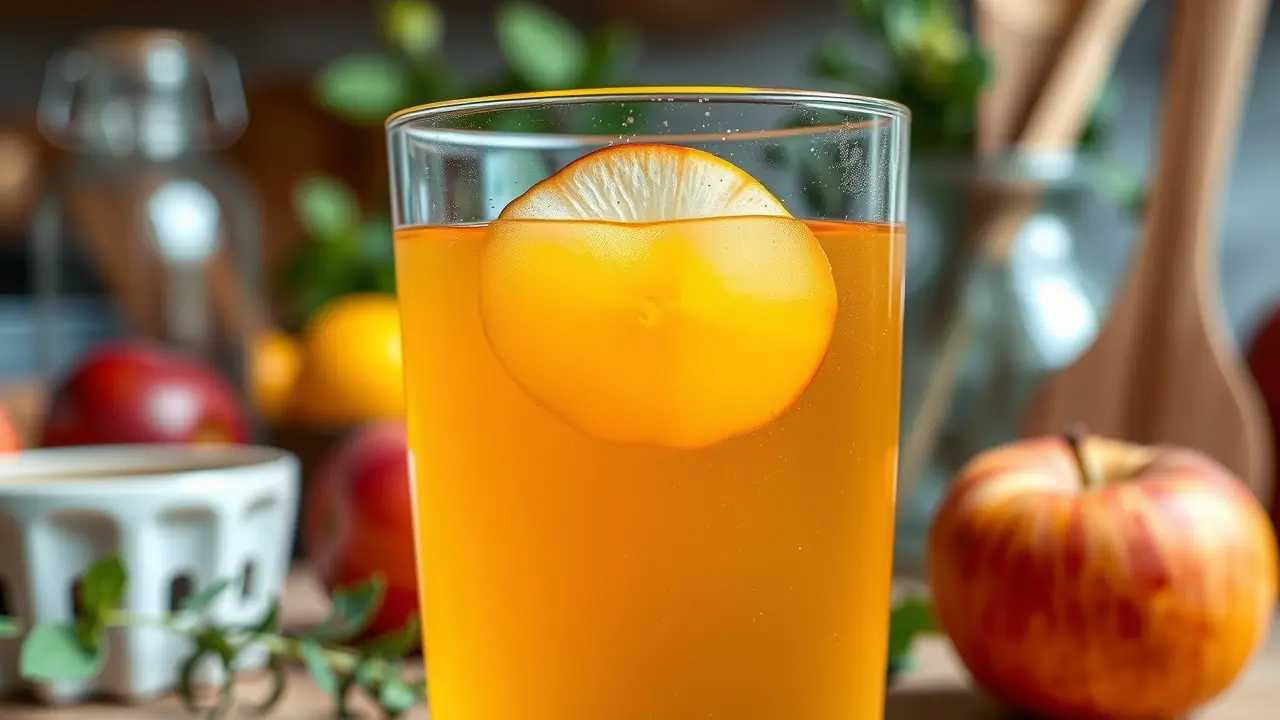 Unlock the Power of Apple Cider Vinegar: Is the Ebook Membership Worth It? Glass of apple cider vinegar with apple slice