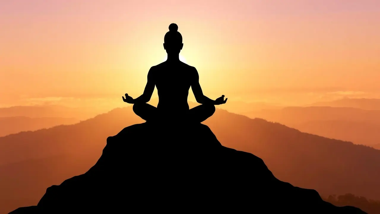 Awaken XT Review: Unlocking Your Inner Potential – Does It Really Work? Meditating figure in a serene landscape