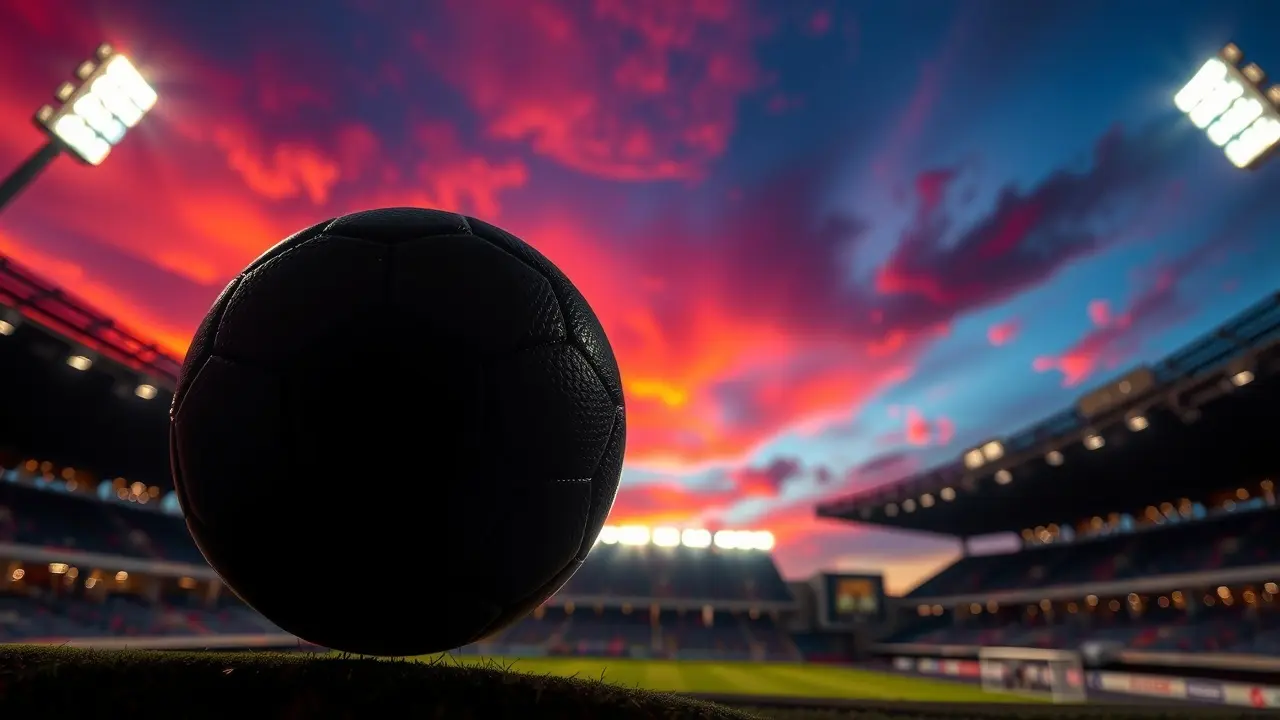Away Wins Football Tips Review: Can You Profit From These Soccer Predictions? Soccer ball silhouetted against a stadium sunset