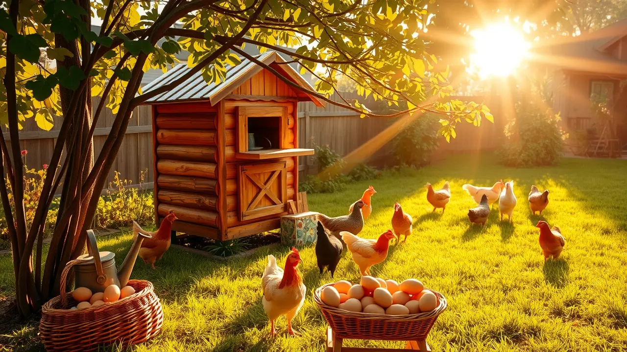 Backyard Eggs: Is This DIY Chicken Coop Guide Worth the Hype? Backyard chicken coop with free-range chickens
