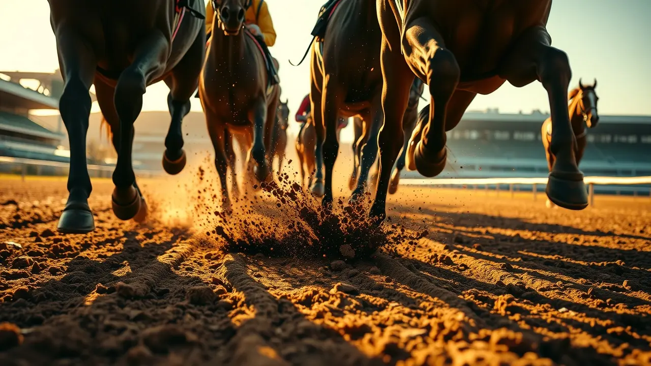 Bet Raider Review: Can This Horse Racing System Improve Your Chances? Horse race with mud kicking