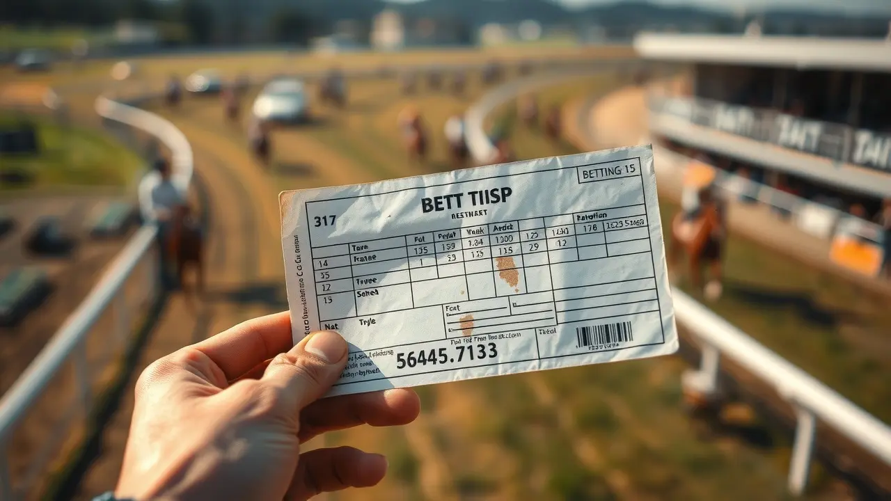 Betting Scientist Review: Can This Horse Racing System Win You Money? Betting slip at a horse race track