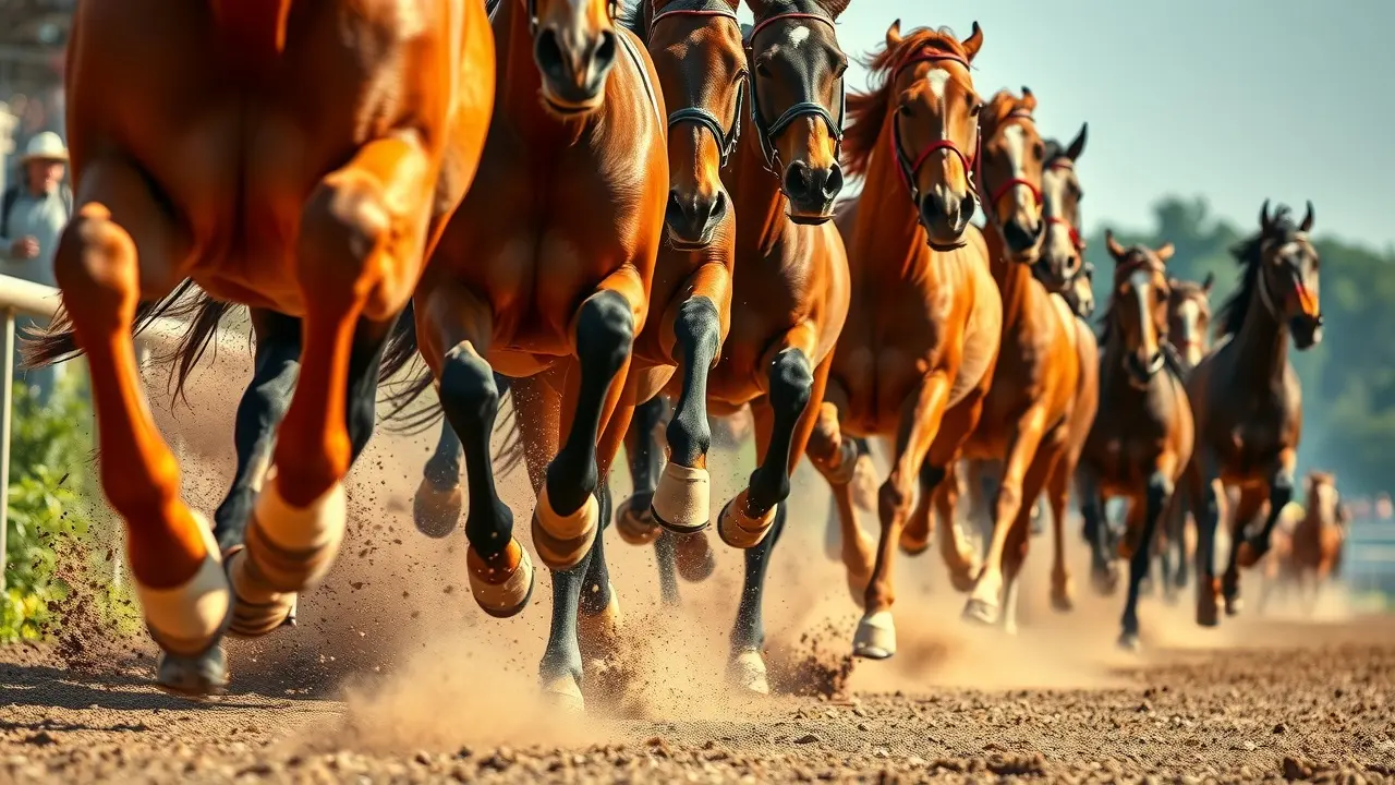 Boom Tipster Review: Can This Horse Racing System Really Win? Horses racing at the finish line