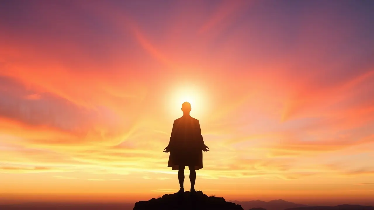Unlocking Your Potential: A Deep Dive into the Christ Consciousness Code Figure bathed in light symbolizing awakening