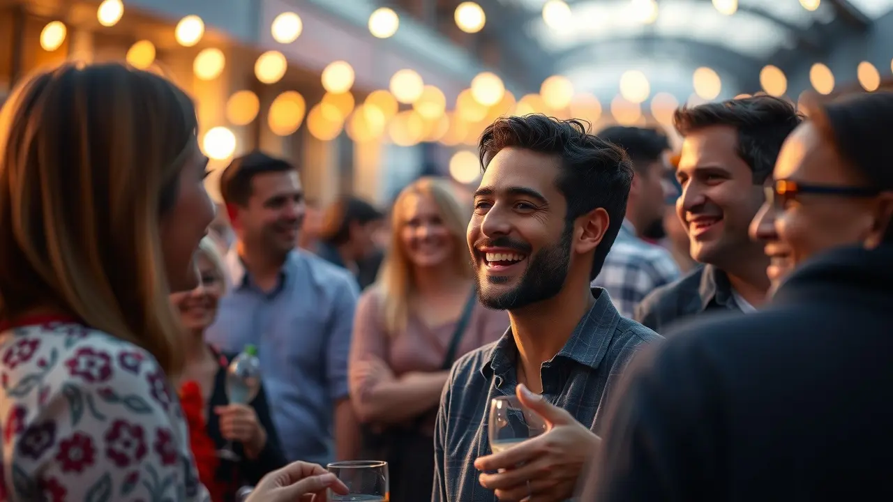 Unlock Your Potential: A Review of Conversation Confidence Person confidently conversing at a party.