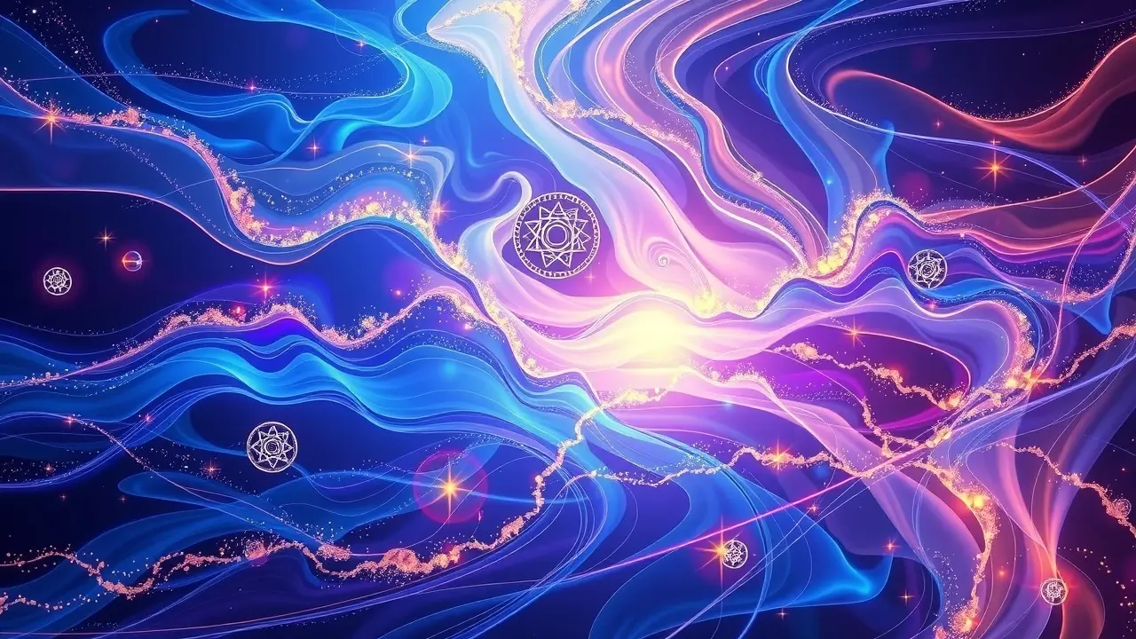Deep Flow Code Review: Unlock Your Potential or Just Hype? Abstract flowing river of light representing Deep Flow Code's potential.