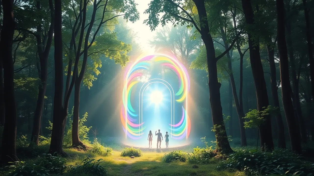 Divine Rebirth Code Review: Unlocking Your Inner Potential? Glowing portal representing inner transformation
