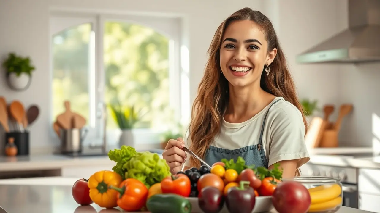 EAT STOP EAT Review: Does Intermittent Fasting Really Work? A woman preparing a healthy meal.