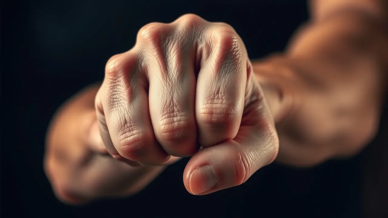 Hand gently loosening its grip, symbolizing control