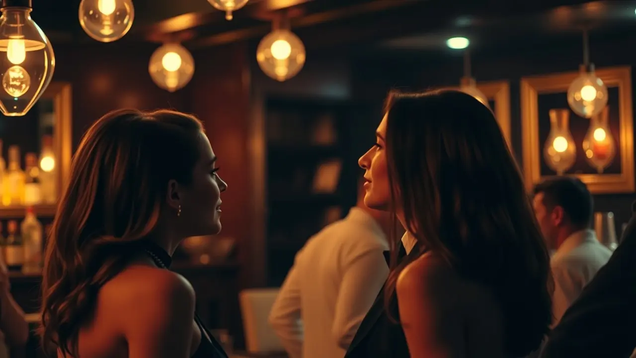 Unlock Your Inner Charisma: A Review of El Método Alfa – Personalidad Magnética de Romance Confident man chatting with a woman in a bar.