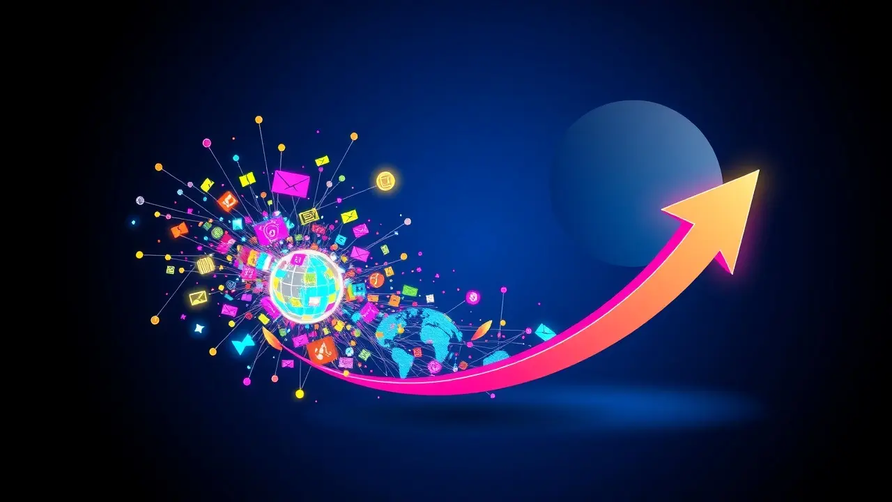 Elite Traffic Pro 2.0 Review: Can It Really Deliver 967,822 Monthly Visitors? Traffic explosion with upward arrow indicating growth.