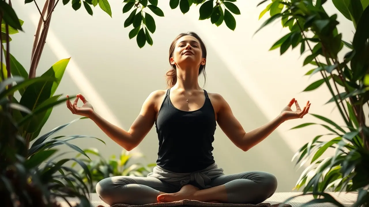 Fibroids Miracle Review: Is This Natural Treatment Right for You? Woman practicing yoga for fibroid relief