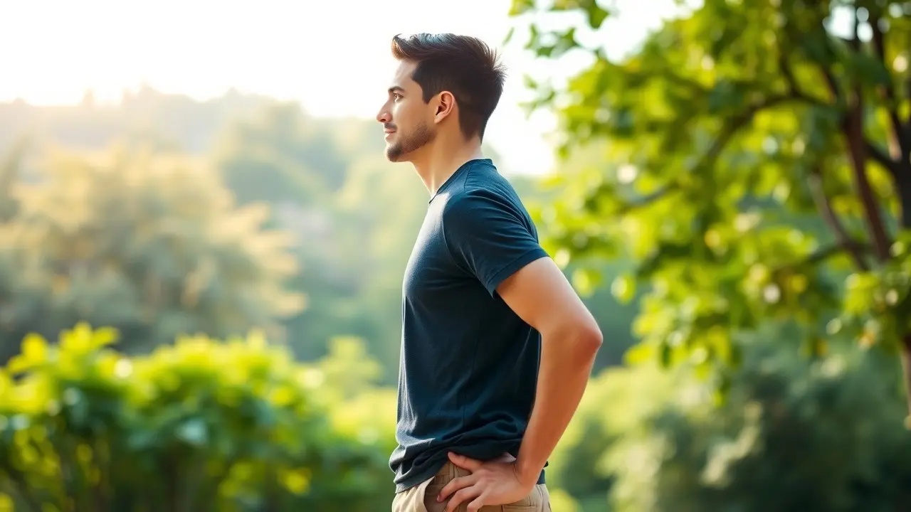 Forward Head Posture FIX Review: Can It Really Help? Person demonstrating perfect posture, showcasing neck and spine alignment