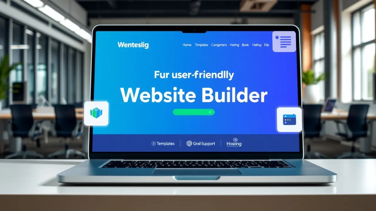 Free Monthly Websites 2.0 Review: Can You REALLY Get Free Websites? Laptop displaying Free Monthly Websites 2.0 interface