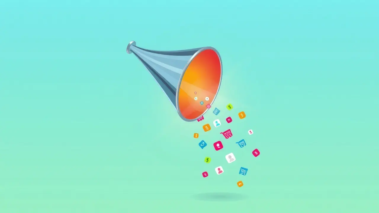 FunnelMates Review: Is This Automated Funnel Builder Worth It? Visual representation of automated funnel converting to leads