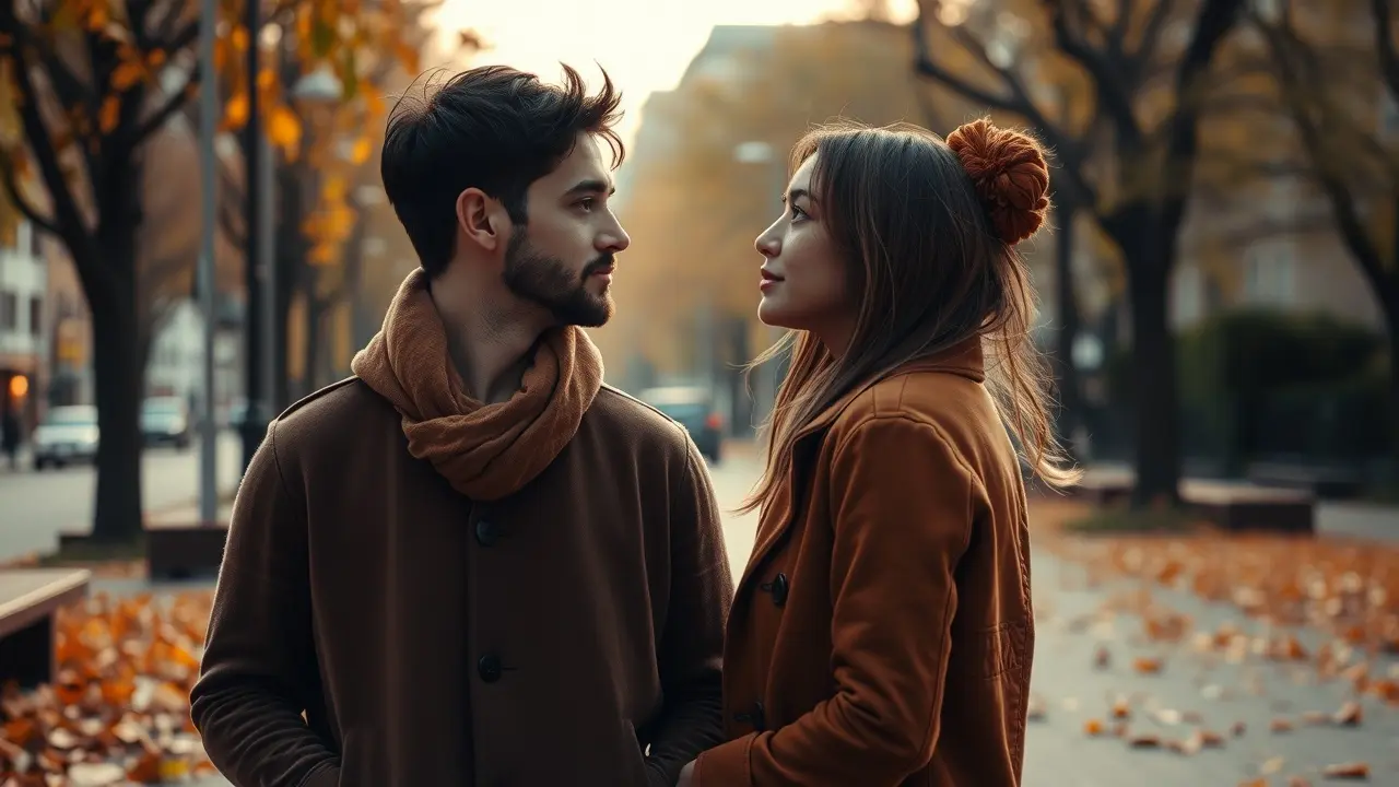 Get Her Back (Action Plan) Review: Does It Really Work? A couple considering reconciliation in an urban park
