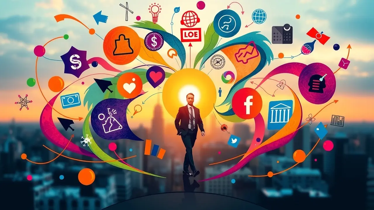 Get Paid To Follow Your True Calling: Unlocking Your Life’s Purpose? Abstract representation of diverse career paths with a central figure
