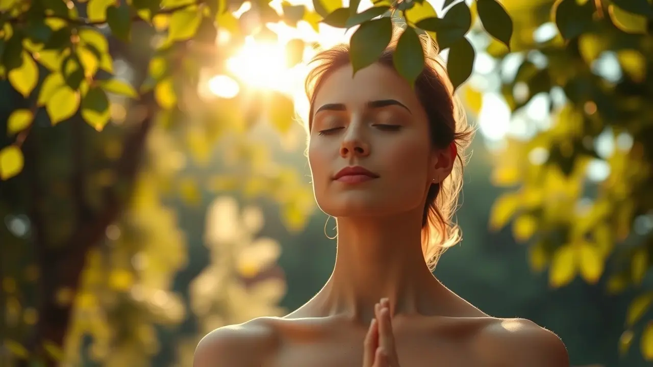 Unlocking Your Potential with Good Vibes Manifestation: A Comprehensive Review Person meditating surrounded by golden light