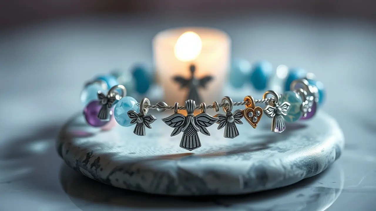 Gorgeous Guardian Angel Bracelet close-up