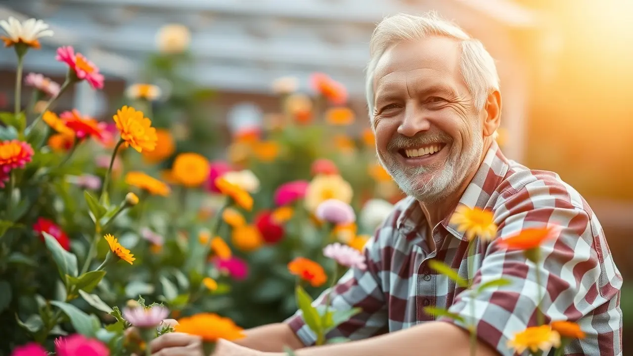 Gorilla Flow Review: Does This Prostate Supplement Really Work? Healthy senior man enjoying gardening