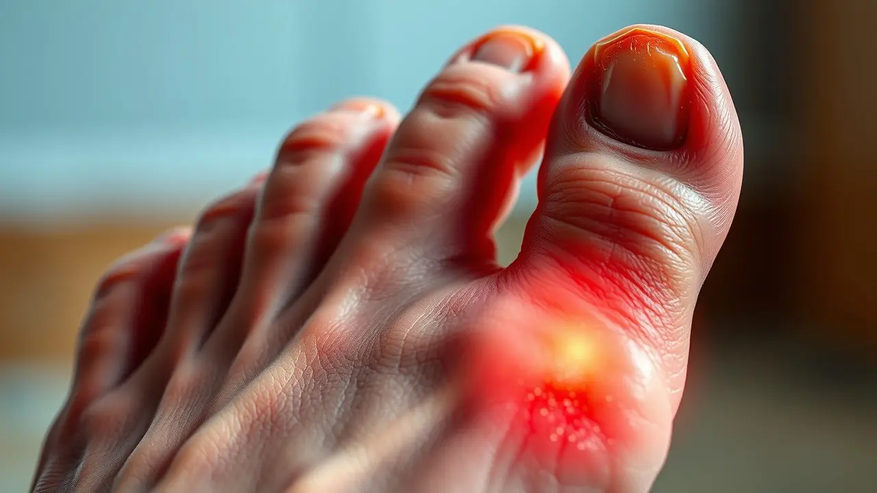 Gout Solution: Does It Really Work? A Deep Dive Review Inflamed Big Toe Suffering from Gout Pain
