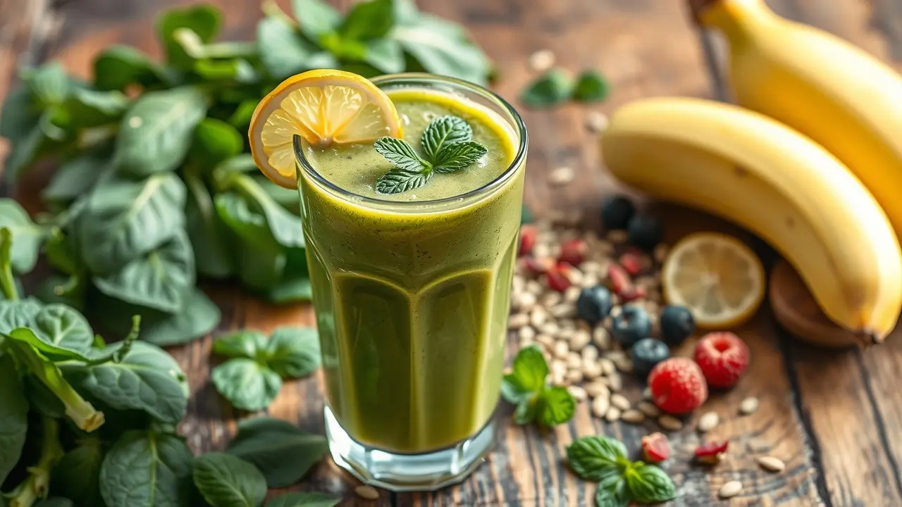 Gut Health Smoothies: Are They the Key to a Happier Gut? Gut Health Smoothie with spinach, berries, and seeds