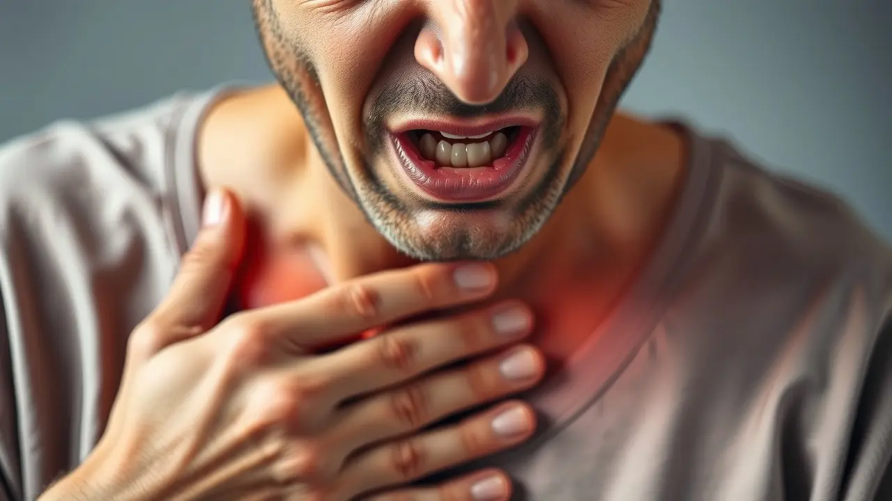 Heartburn No More Review: Is This Holistic System Right for You? Person experiencing the pain of heartburn.