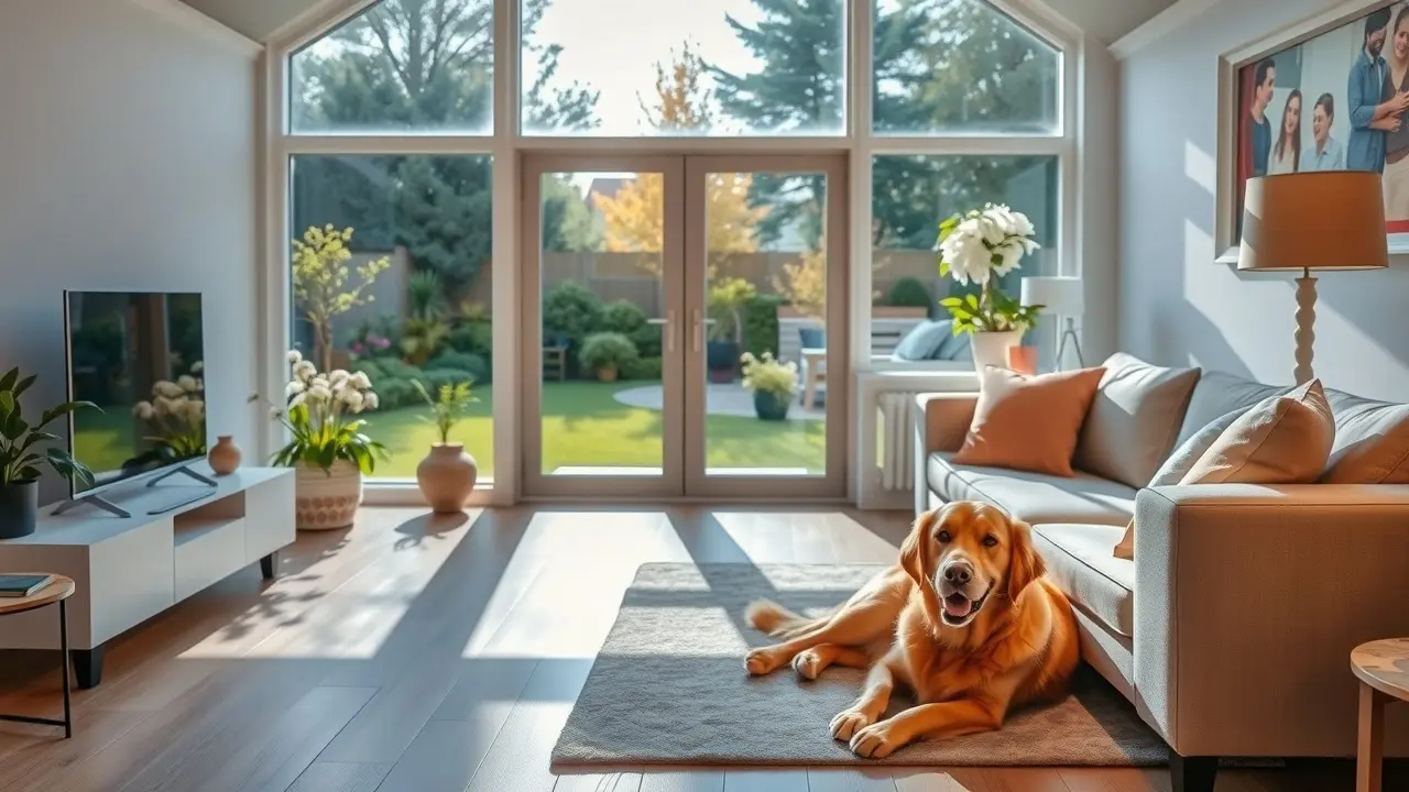 Housecarers.com Review: Is it the Best Way to Travel the World? Cozy living room scene showcasing benefits of housesitting
