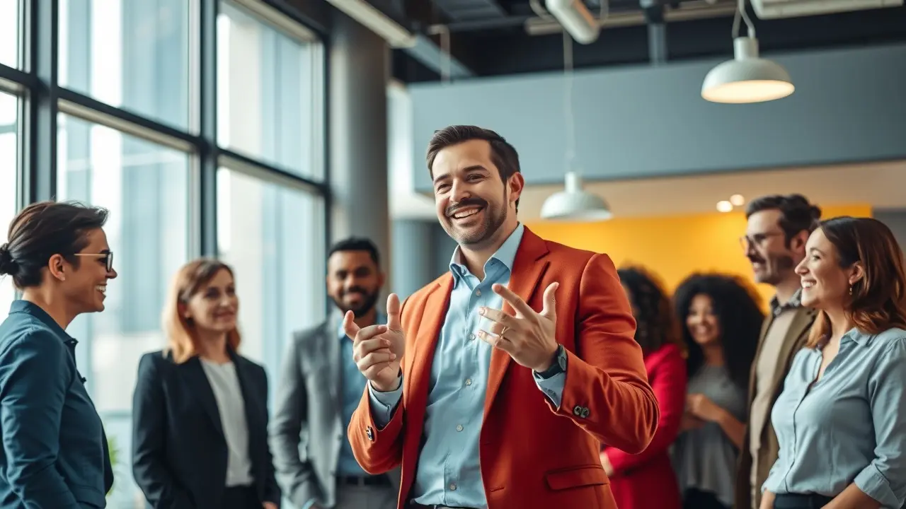 How To Be An Expert Persuader: Unlock Your Influence Potential Confident person effectively communicating with colleagues