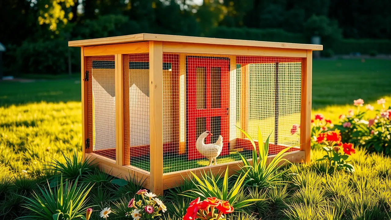 How To Build A Chicken Coop: A Comprehensive Guide Hand-built chicken coop with wooden frame and wired run
