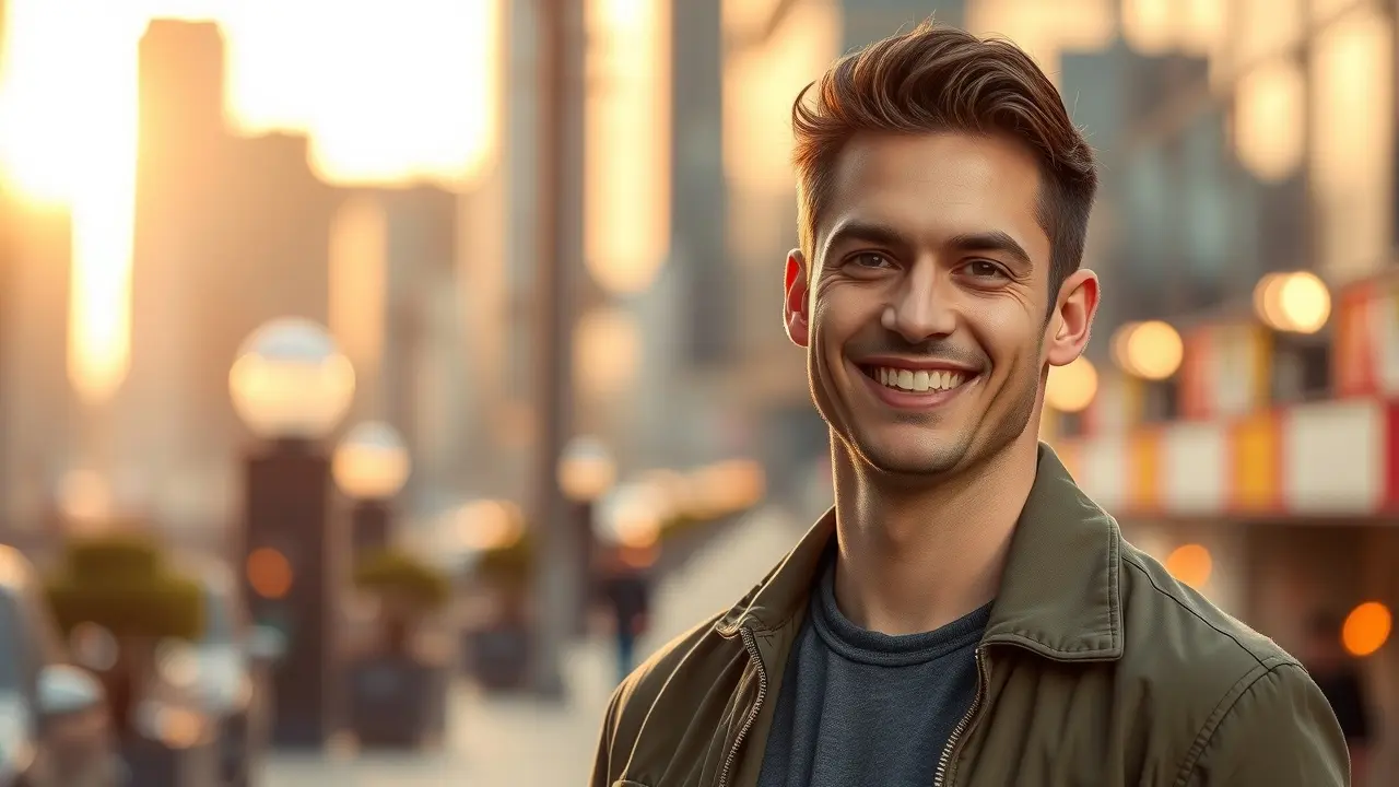 Unleash Your Inner Alpha: Is Invincible the Dating Solution You Need? Confident man smiling in city