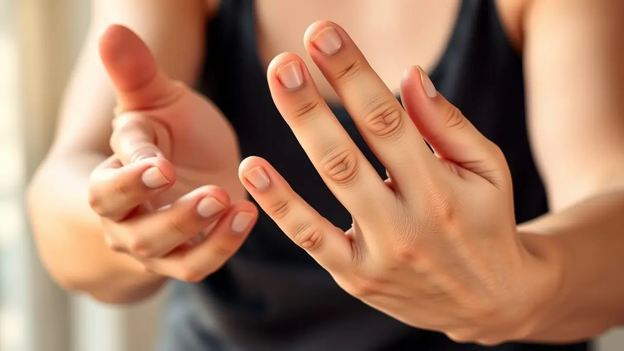Joint Genesis Review: Does This Supplement Relieve Joint Pain? Hands performing gentle stretching exercises for joint pain relief