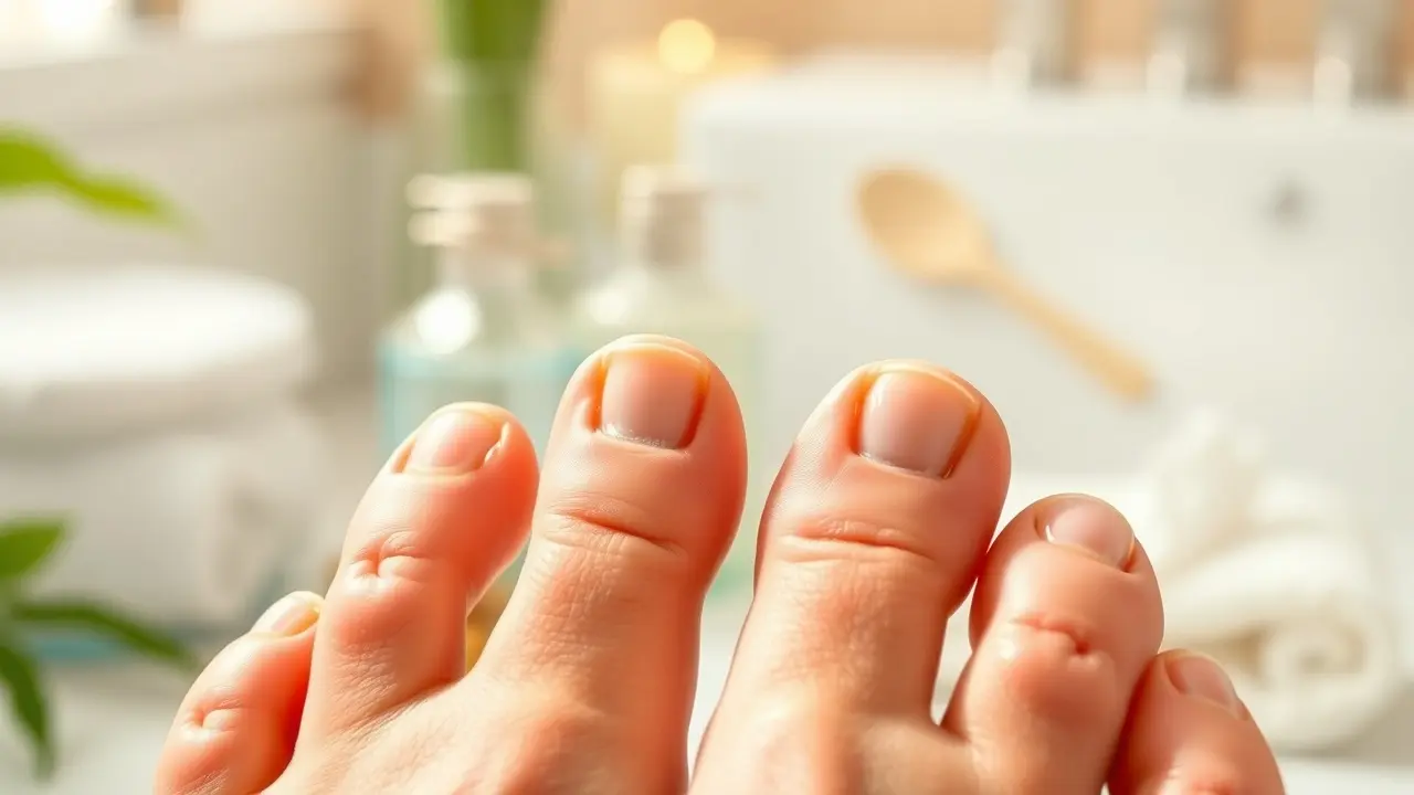 Healthy, fungus-free toenails