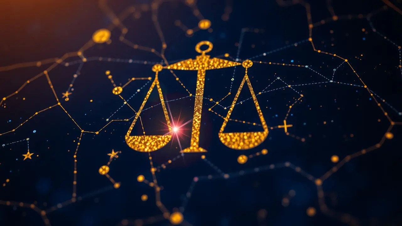 Libra Man Secrets Review: Unlocking His Heart and Mind Libra Constellation in Gold and Indigo