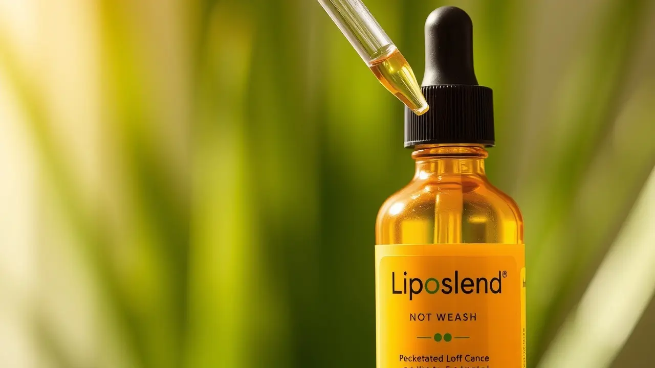 LipoSlend Review: Does This Fat Cell Starver Really Work? LipoSlend dropper bottle with natural backdrop