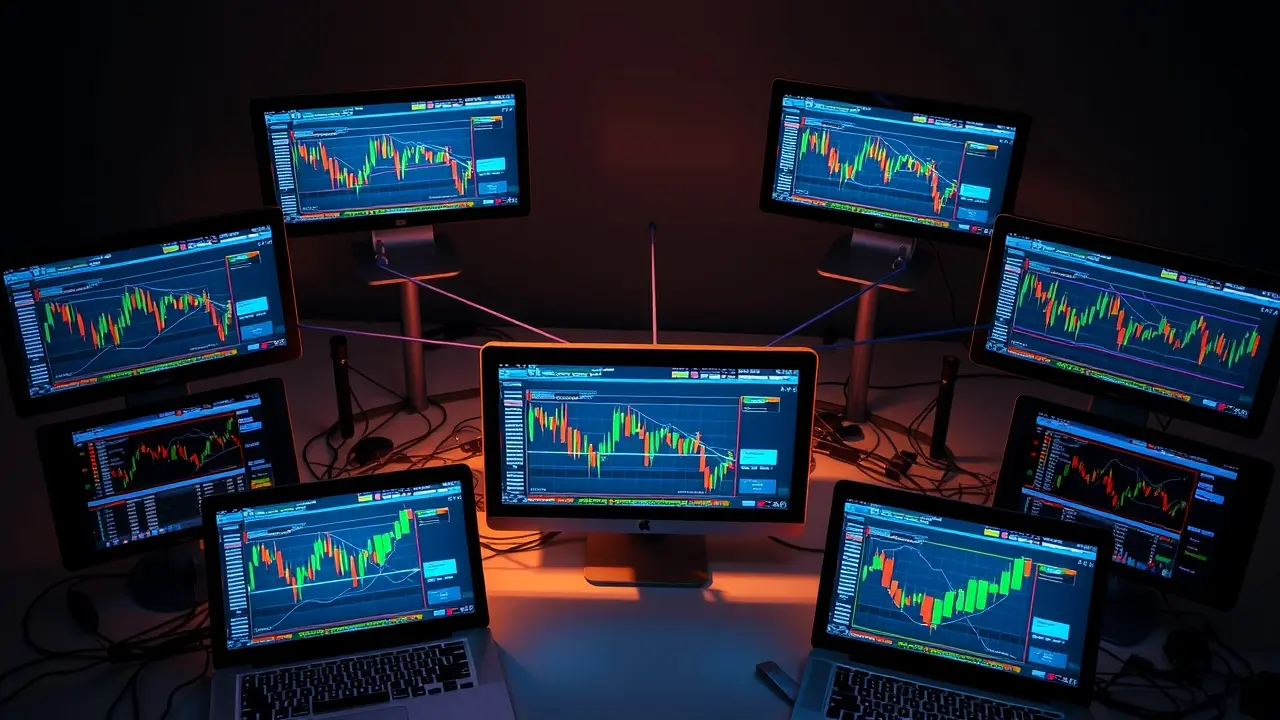 Local Trade Copier for MetaTrader 4: A Comprehensive Review Local Trade Copier MetaTrader 4 setup with synchronized charts