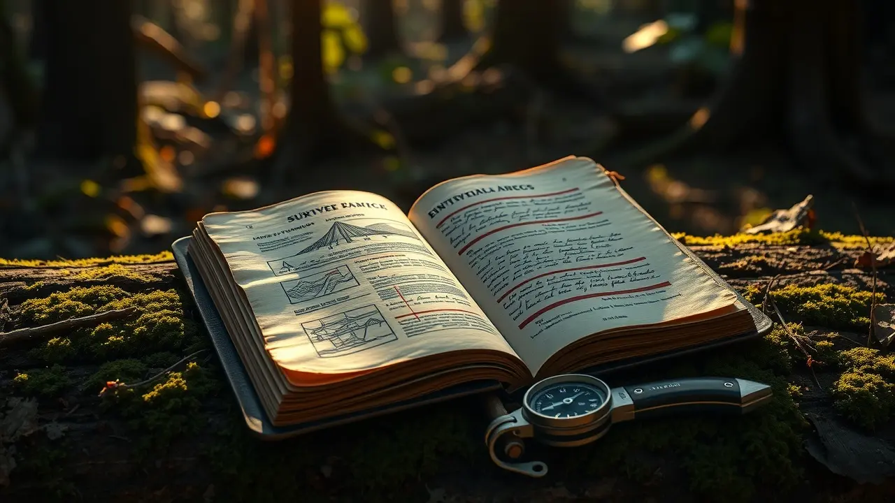 Lost Frontier Handbook Review: Can It Really Prepare You? Lost Frontier Handbook displayed in a forest setting.