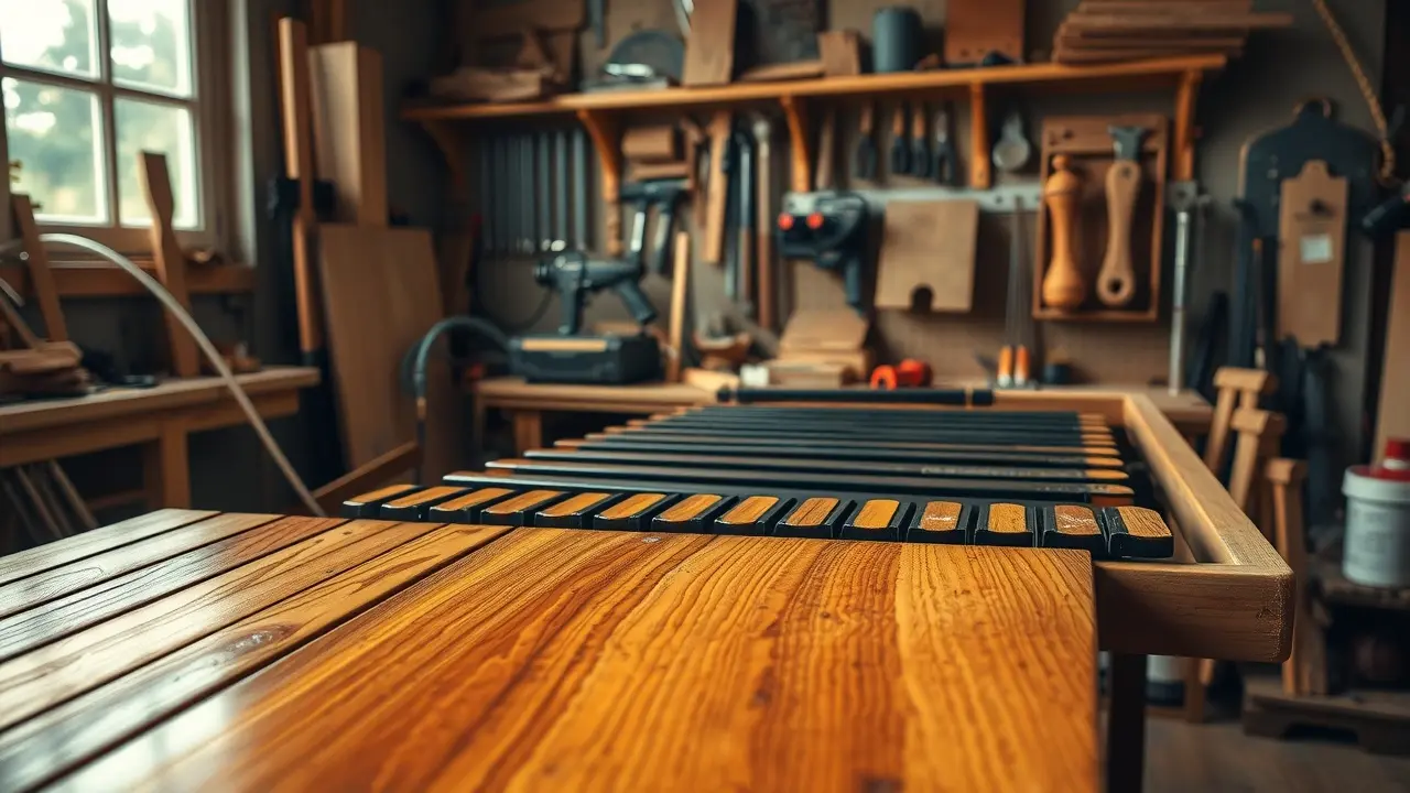Make a Marimba: A Comprehensive Guide and Review Marimba being built in a wood shop