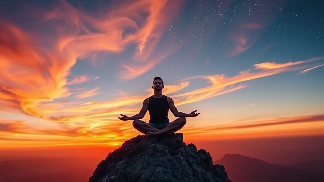 Manifestation Miracle Review: Unlocking Your Potential or Just Another Scam? Person meditating at sunset embodying manifestation