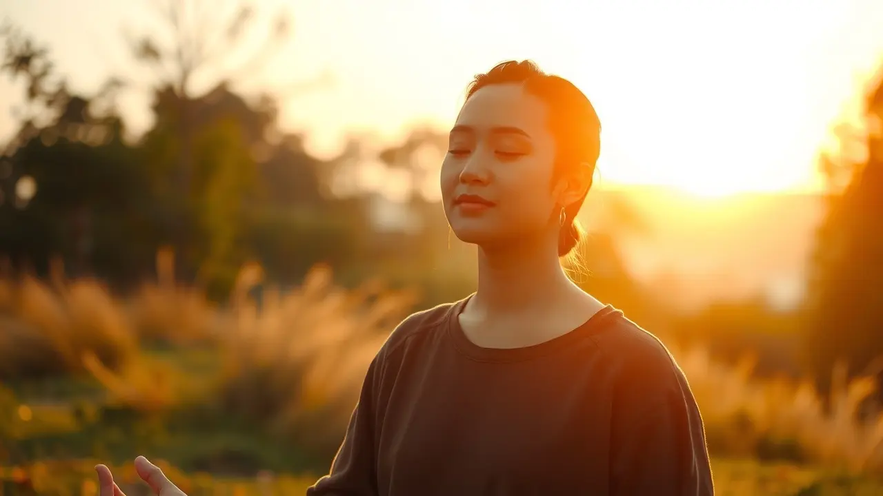 Unlock Inner Peace: Is the Meditation Expert Program Right for You? Person meditating outdoors at sunrise