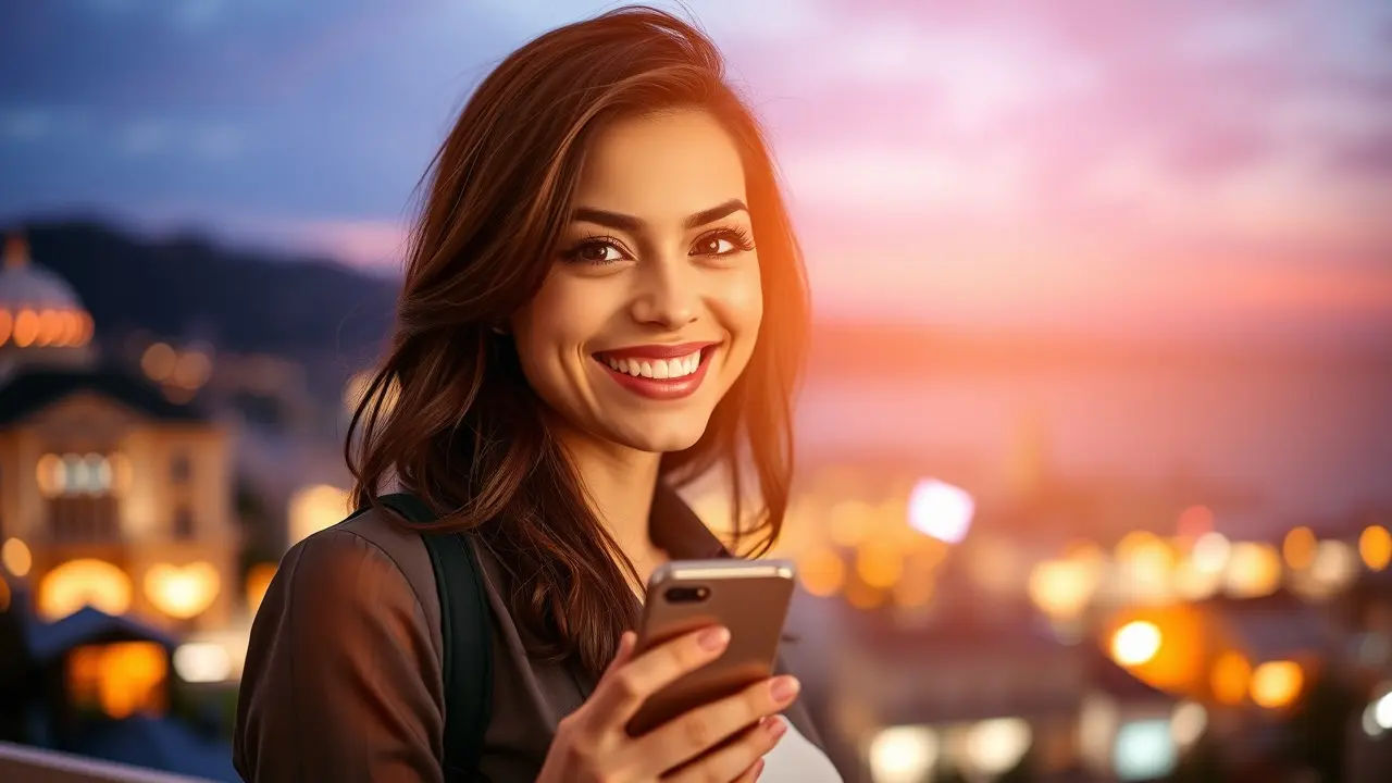 Unveiling Messages of Obsession: A Comprehensive Review Woman smiling with phone, Messages of Obsession concept